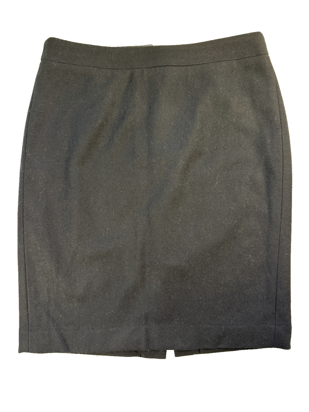 J.Crew Jet black Pencil skirt 6 Wool blend Classic Old Money Secretarial
